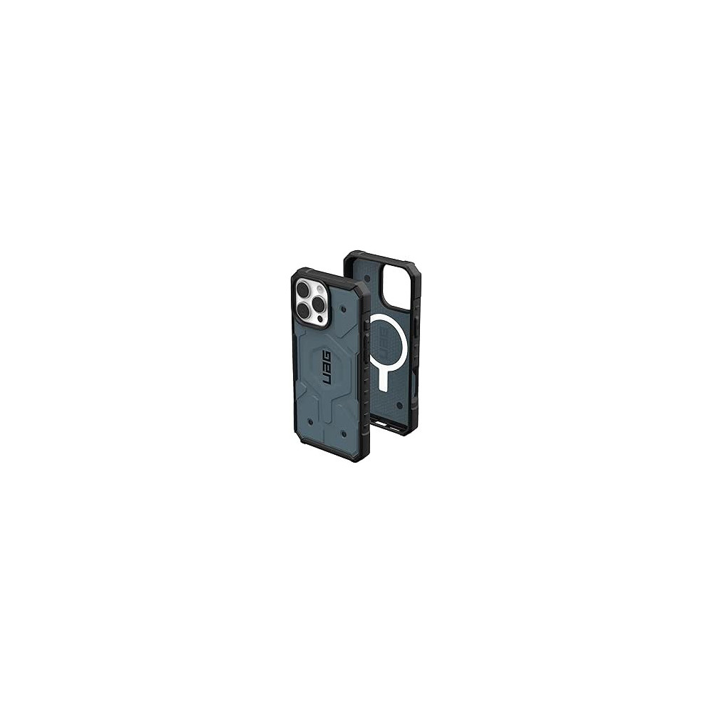 Urban Armor Gear Uag Pathfinder For Iphone 16 Pro Max Case Cover 18 Feet Drop Tested Magsafe Compatible, Cloud Blue