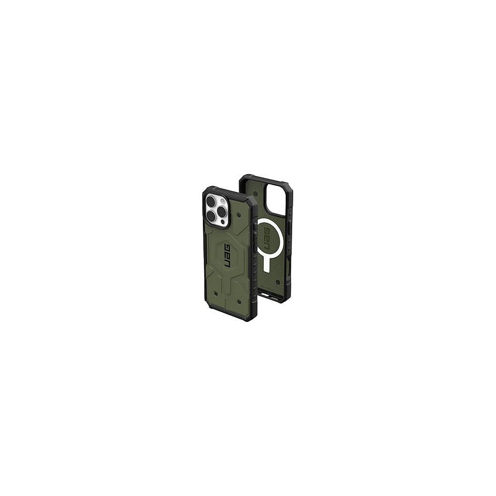 Urban Armor Gear Uag Pathfinder For Iphone 16 Pro Max Case Cover 18 Feet Drop Tested Magsafe Compatible, Olive Drab