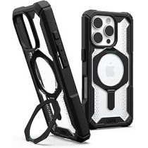 Urban Armor Gear Uag Plasma Xte Magsafe Compatible For Iphone 16 Pro Case Cover 20 Feet Drop Tested With Kickstand, Black/Clear