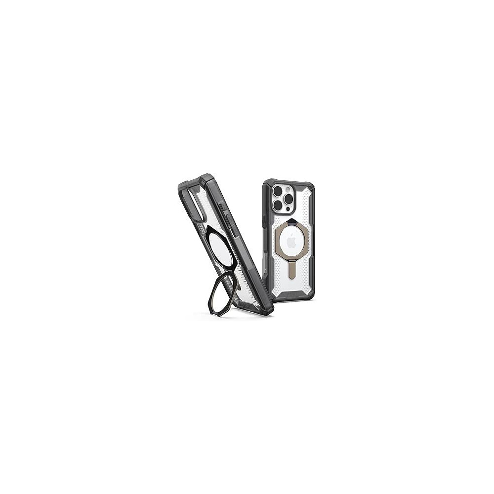 Urban Armor Gear Uag Plasma Xte Magsafe Compatible For Iphone 16 Pro Max Case Cover 20 Feet Drop Tested With Kickstand, Ash/Titanium