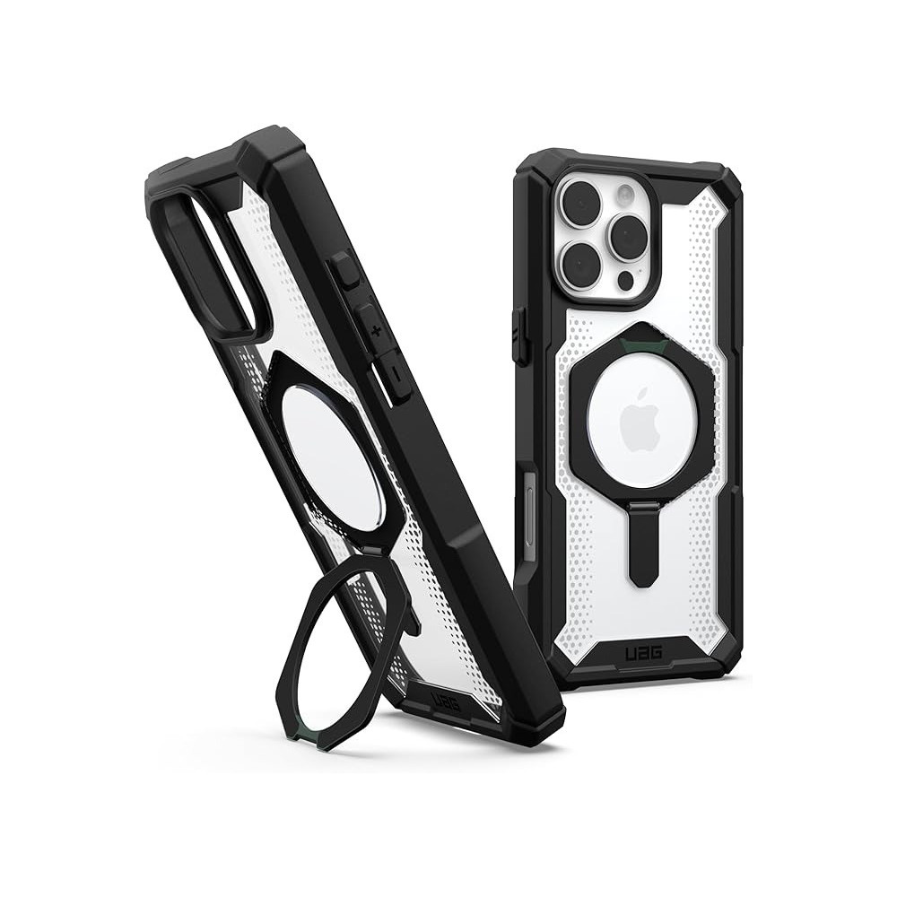 Urban Armor Gear Uag Plasma Xte Magsafe Compatible For Iphone 16 Pro Max Case Cover 20 Feet Drop Tested With Kickstand, Black/Clear
