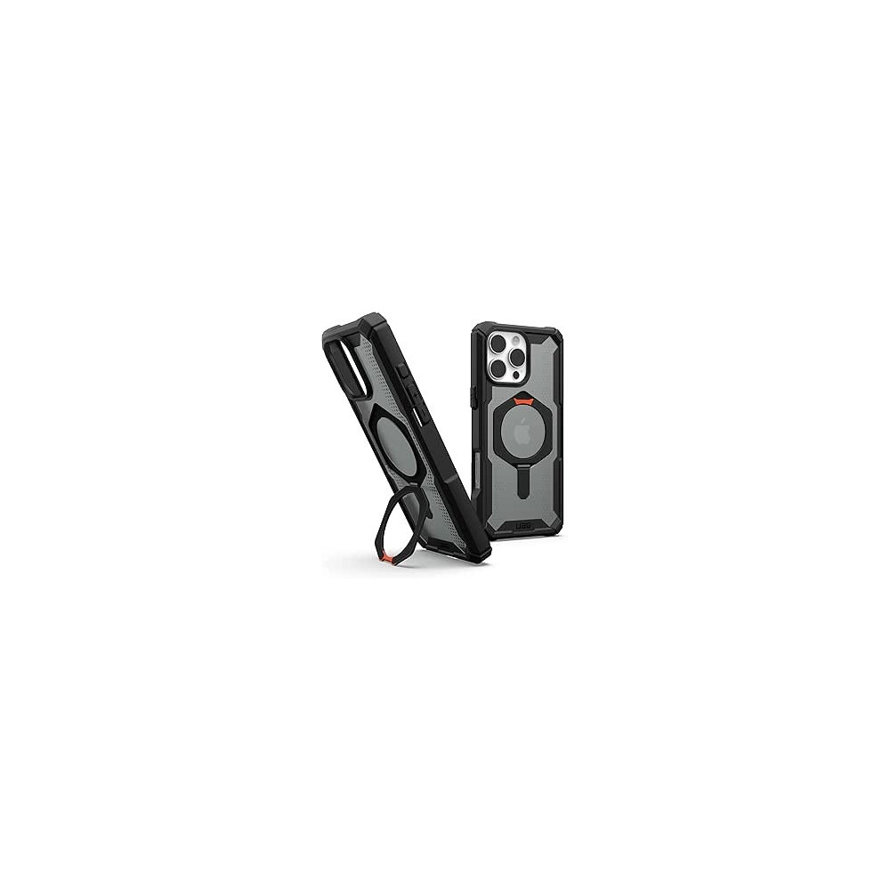 Urban Armor Gear Uag Plasma Xte Magsafe Compatible For Iphone 16 Pro Max Case Cover, 20 Feet Drop Tested With Kickstand, Black/Orange