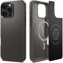 Spigen Thin Fit Magfit Designed For Iphone 16 Pro Max Case Cover Magsafe Compatible, Gunmetal