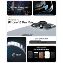 Spigen Thin Fit Magfit Designed For Iphone 16 Pro Max Case Cover Magsafe Compatible, Abyss Green