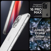 Spigen Liquid Crystal Glitter Designed For Iphone 16 Pro Max Case Cover, Crystal Quartz