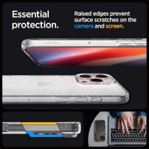 Spigen Liquid Crystal Glitter Designed For Iphone 16 Pro Max Case Cover, Crystal Quartz