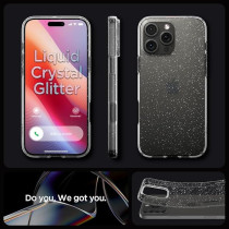 Spigen Liquid Crystal Glitter Designed For Iphone 16 Pro Max Case Cover, Crystal Quartz