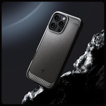 Spigen Rugged Armor Magfit For Iphone 16 Pro Max Case Cover Magsafe Compatible, Gray