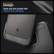 Spigen Rugged Armor Magfit For Iphone 16 Pro Max Case Cover Magsafe Compatible, Gray
