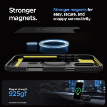 Spigen Rugged Armor Magfit For Iphone 16 Pro Max Case Cover Magsafe Compatible, Gray