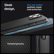 Spigen Liquid Air Designed For Iphone 16 Pro Max Case Cover, Matte Black