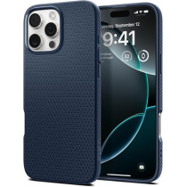 Spigen Liquid Air Designed For Iphone 16 Pro Max Case Cover, Navy Blue