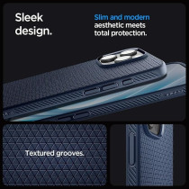 Spigen Liquid Air Designed For Iphone 16 Pro Max Case Cover, Navy Blue