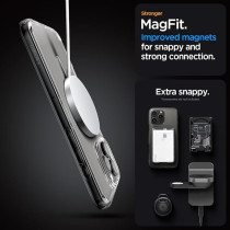 Spigen Ultra Hybrid Magfit Designed For Iphone 16 Pro Max Case Cover Magsafe Compatible, Graphite