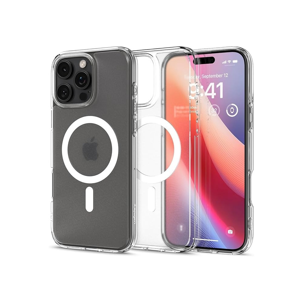 Spigen Ultra Hybrid Magfit Designed For Iphone 16 Pro Max Case Cover Magsafe Compatible, Frost Clear