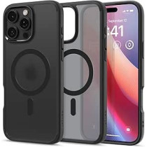 Spigen Ultra Hybrid Magfit Designed For Iphone 16 Pro Max Case Cover Magsafe Compatible, Frost Black