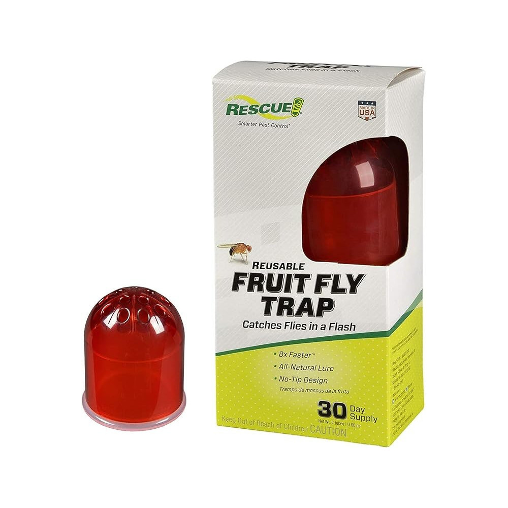 Rescue Reusable Fruit Fly Trap Catches Flies In a Flash