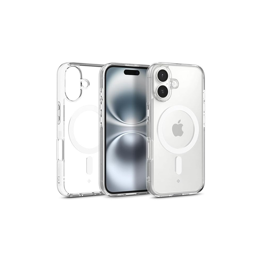 Caseology Capella Mag For iPhone 16 Case Cover MagSafe Compatible, Clear White