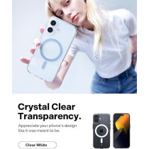Caseology Capella Mag For iPhone 16 Case Cover MagSafe Compatible, Clear White
