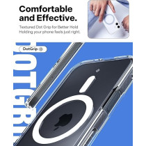 Caseology Capella Mag For iPhone 16 Case Cover MagSafe Compatible, Clear White