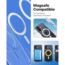 Caseology Capella Mag For iPhone 16 Case Cover MagSafe Compatible, Clear White