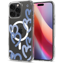 Spigen Ultra Hybrid MagFit Designed For iPhone 16 Pro Case Cover MagSafe Compatible, Hearts Denim