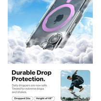 Caseology Capella Mag For iPhone 16 Case Cover MagSafe Compatible, Clear Purple