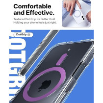 Caseology Capella Mag For iPhone 16 Case Cover MagSafe Compatible, Clear Purple