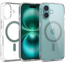 Caseology Capella Mag For iPhone 16 Case Cover MagSafe Compatible, Clear Desert Green
