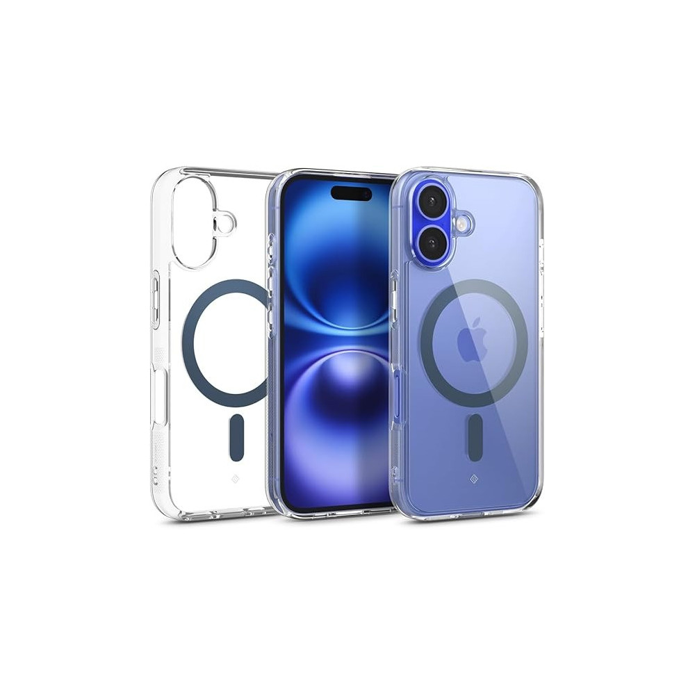 Caseology Capella Mag For iPhone 16 Case Cover MagSafe Compatible, Clear Ocean Blue