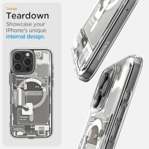 Spigen Ultra Hybrid MagFit Designed For iPhone 16 Pro Max Case Cover MagSafe Compatible, Zero One Natural Titanium