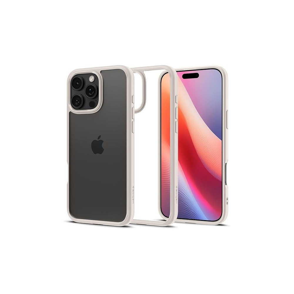 Spigen Ultra Hybrid Designed For iPhone 16 Pro Max Case Cover, Natural Titanium
