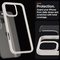 Spigen Ultra Hybrid Designed For iPhone 16 Pro Max Case Cover, Natural Titanium
