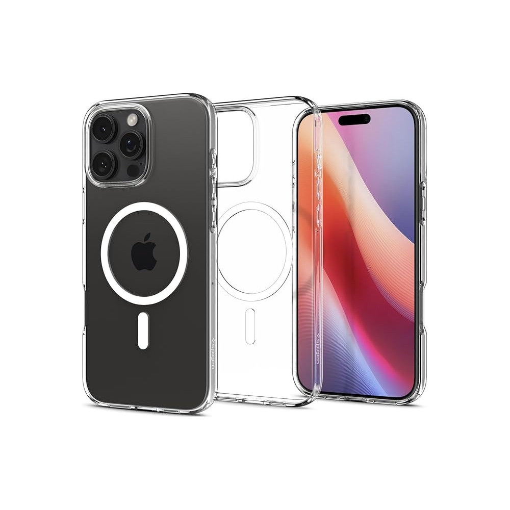 Spigen Liquid Crystal MagFit Designed For iPhone 16 Pro Max Case Cover MagSafe Compatible, Crystal Clear