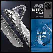 Spigen Liquid Crystal MagFit Designed For iPhone 16 Pro Max Case Cover MagSafe Compatible, Crystal Clear