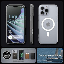 Spigen Liquid Crystal MagFit Designed For iPhone 16 Pro Max Case Cover MagSafe Compatible, Crystal Clear