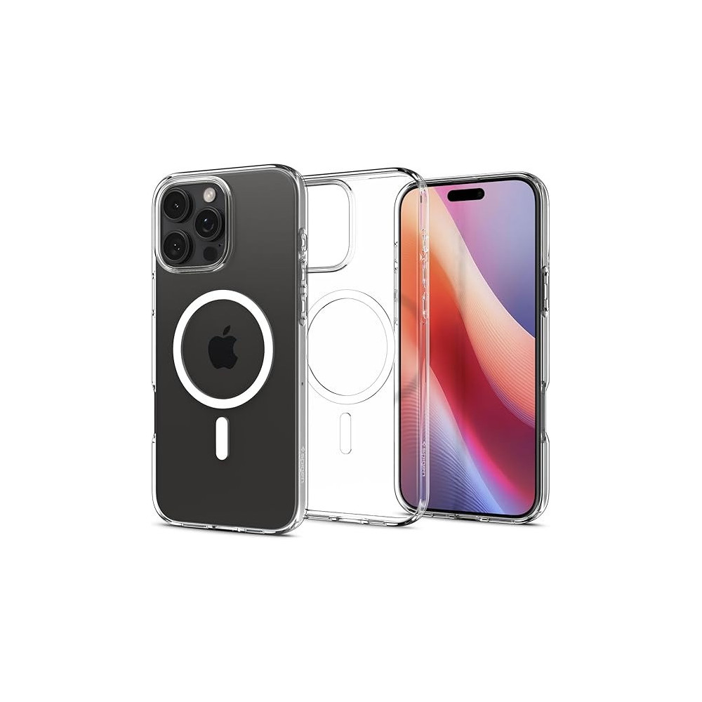 Spigen Liquid Crystal MagFit Designed For iPhone 16 Pro Case Cover MagSafe Compatible, Crystal Clear