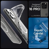 Spigen Liquid Crystal MagFit Designed For iPhone 16 Pro Case Cover MagSafe Compatible, Crystal Clear
