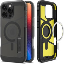 Spigen Tough Armor MagFit AI Designed For iPhone 16 Pro Max Case Cover MagSafe Compatible, Frost Black