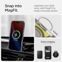 Spigen Tough Armor MagFit AI Designed For iPhone 16 Pro Max Case Cover MagSafe Compatible, Frost Black