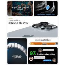 Spigen Classic C1 MagFit For iPhone 16 Pro Case Cover MagSafe Compatible Extreme Protection Tech, Tangerine