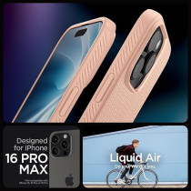 Spigen Liquid Air Designed For iPhone 16 Pro Max Case Cover, Rose Titanium