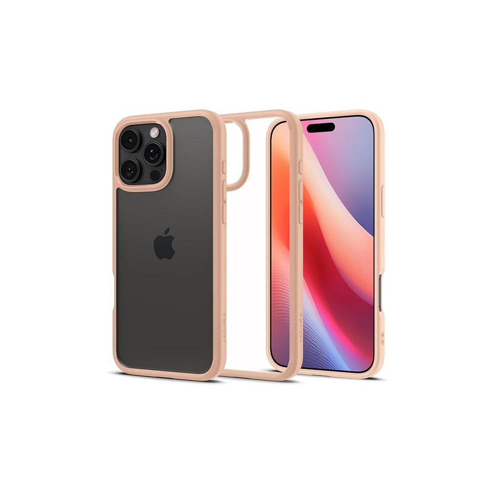 Spigen Ultra Hybrid Designed For iPhone 16 Pro Max Case Cover, Rose Titanium
