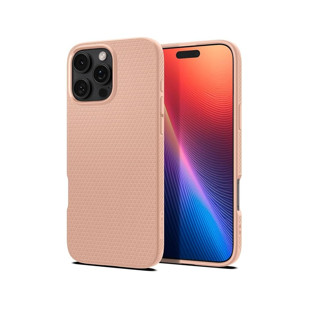 Spigen Liquid Air Designed For iPhone 16 Pro Case Cover, Rose Titanium
