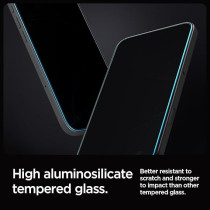 Spigen Glastr Ez Fit For iPhone 16 Pro Max Privacy Screen Protector Premium Tempered Glass With Auto Align Technology, Pack Of 2