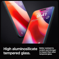 Spigen Glastr Ez Fit Hd For iPhone 16 Pro Max Screen Protector Premium Tempered Glass Case Friendly With Sensor Protection