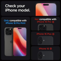 Spigen Glastr Ez Fit Hd Privacy For iPhone 16 Pro Max Privacy Screen Protector Premium Tempered Glass With Auto Align Technology