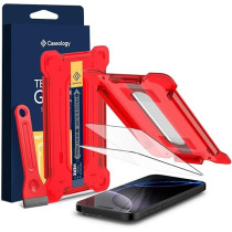 Caseology Snap Fit For iPhone 16 Pro Max Screen Protector Premium Tempered Glass Case Friendly With Sensor Protection, Pack Of 2