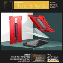 Caseology Snap Fit For iPhone 16 Pro Max Screen Protector Premium Tempered Glass Case Friendly With Sensor Protection, Pack Of 2