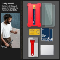 Caseology Snap Fit For iPhone 16 Pro Max Screen Protector Premium Tempered Glass Case Friendly With Sensor Protection, Pack Of 2